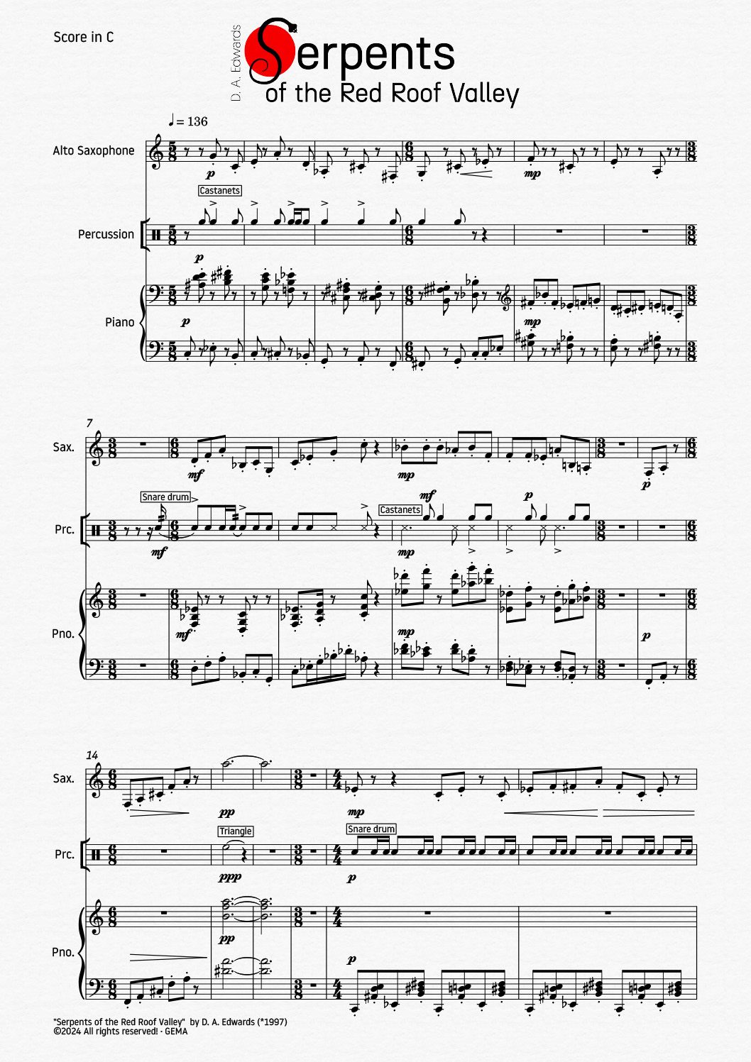 Preview of the score